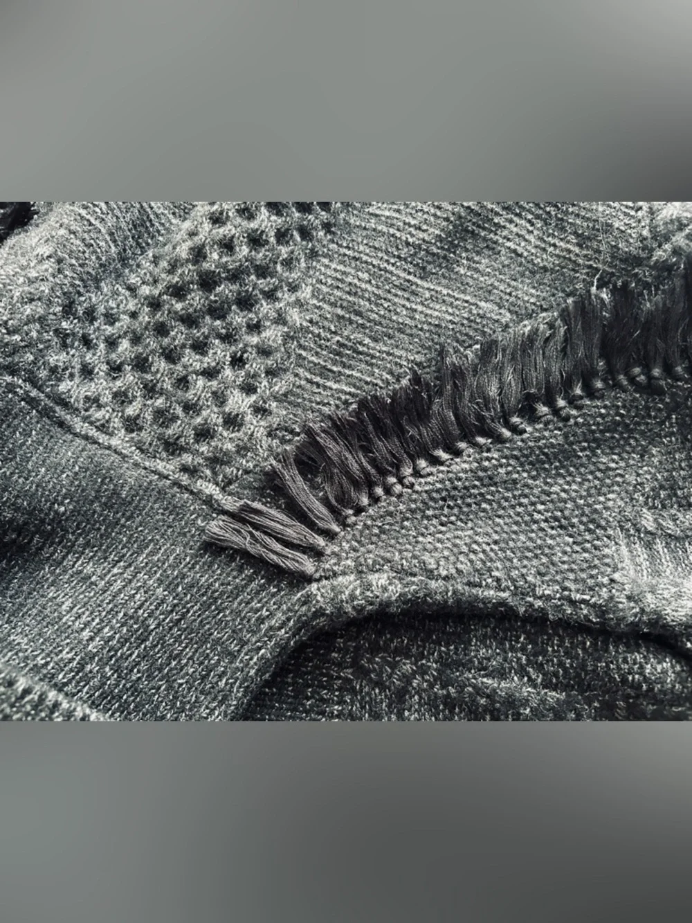 Kit and Ace 100% Cashmere/Silk Cowl Neck Charcoal Grey Pullover Sweater - Picture 9 of 12